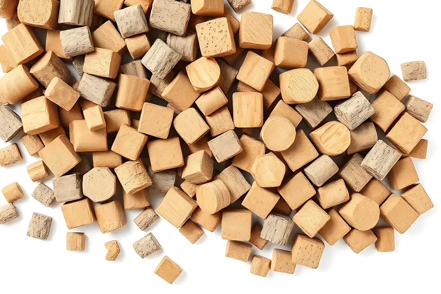 Wood pellets and biomass briquettes